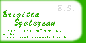 brigitta szelezsan business card